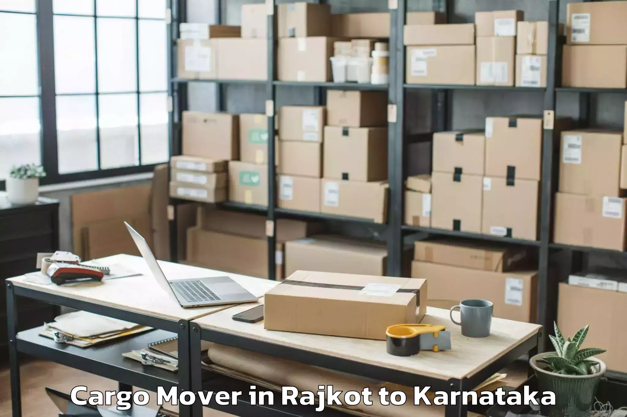 Easy Rajkot to Mudgere Cargo Mover Booking